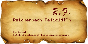 Reichenbach Felicián névjegykártya
